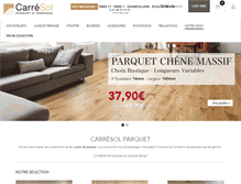 Tablet Screenshot of carresol-parquet.com